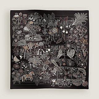 新品未使用【HERMES】カレ90 PRECIOUS PARADISE Precious Paradise scarf 90 - Black | Hermès Portugal